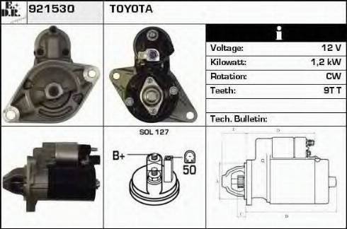 EDR 921530 - Стартер autospares.lv