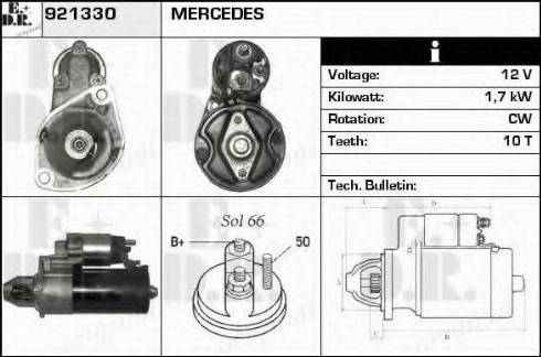 EDR 921330 - Стартер autospares.lv