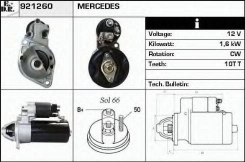 EDR 921260 - Стартер autospares.lv