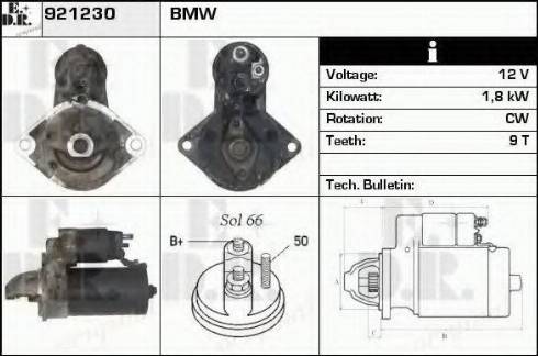 EDR 921230 - Стартер autospares.lv