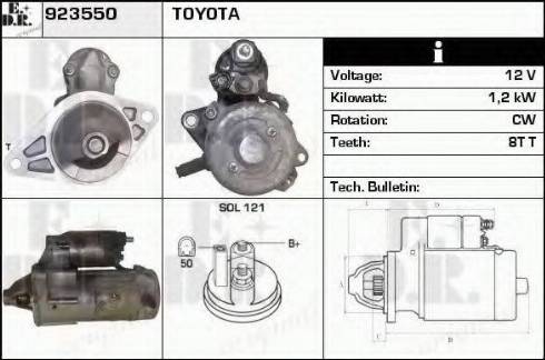 EDR 923550 - Стартер autospares.lv