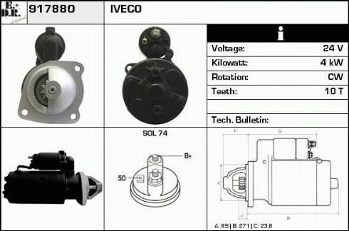 EDR 19083226 - Стартер autospares.lv