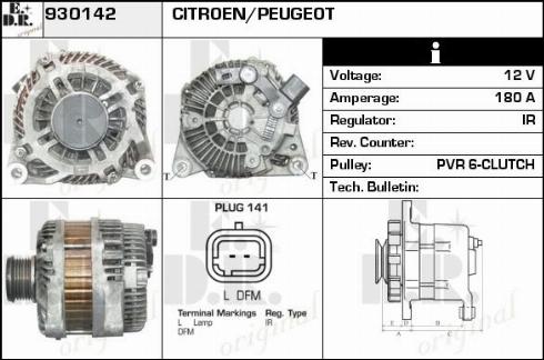 EDR WA11253 - Генератор autospares.lv