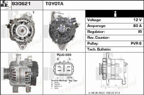 EDR WA11732 - Генератор autospares.lv