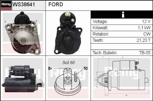 EDR WS38641 - Стартер autospares.lv