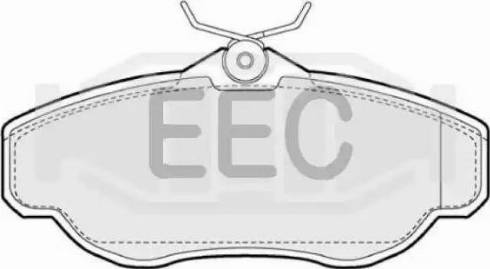 EEC BRP0904 - Тормозные колодки, дисковые, комплект autospares.lv