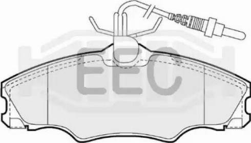 EEC BRP0901 - Тормозные колодки, дисковые, комплект autospares.lv