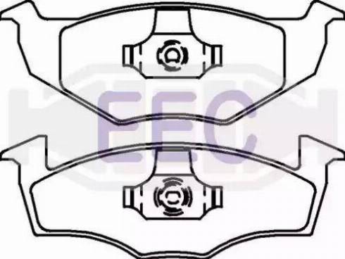 EEC BRP0911 - Тормозные колодки, дисковые, комплект autospares.lv