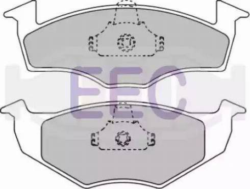 EEC BRP0933 - Тормозные колодки, дисковые, комплект autospares.lv