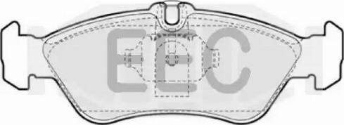 EEC BRP0929 - Тормозные колодки, дисковые, комплект autospares.lv