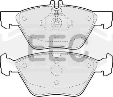 EEC BRP0923 - Тормозные колодки, дисковые, комплект autospares.lv