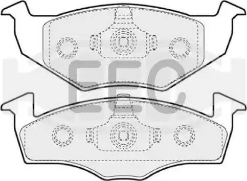 EEC BRP0974 - Тормозные колодки, дисковые, комплект autospares.lv