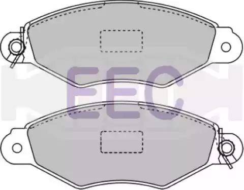 EEC BRP0976 - Тормозные колодки, дисковые, комплект autospares.lv