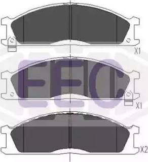 EEC BRP0605 - Тормозные колодки, дисковые, комплект autospares.lv