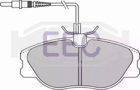 EEC BRP0898 - Тормозные колодки, дисковые, комплект autospares.lv