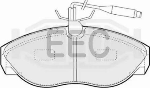 EEC BRP0867 - Тормозные колодки, дисковые, комплект autospares.lv