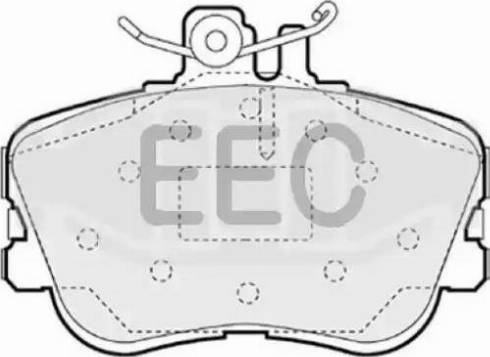 EEC BRP0805 - Тормозные колодки, дисковые, комплект autospares.lv