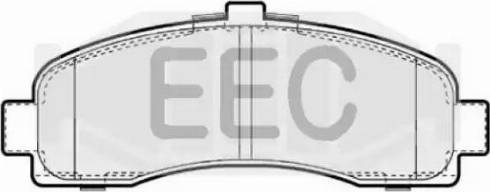 EEC BRP0800 - Тормозные колодки, дисковые, комплект autospares.lv