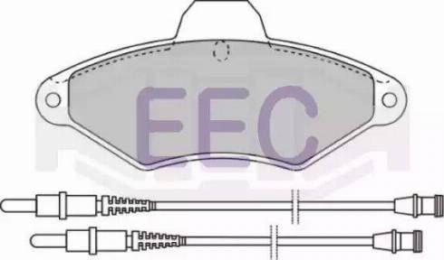 EEC BRP0803 - Тормозные колодки, дисковые, комплект autospares.lv