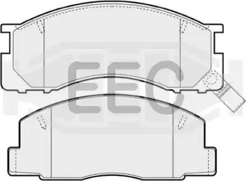 EEC BRP0744 - Тормозные колодки, дисковые, комплект autospares.lv