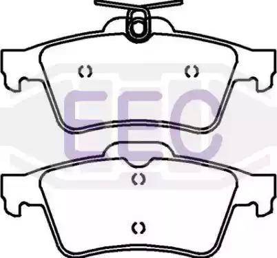 EEC BRP1448 - Тормозные колодки, дисковые, комплект autospares.lv