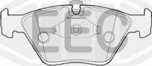 EEC BRP1432 - Тормозные колодки, дисковые, комплект autospares.lv