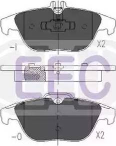 EEC BRP1619 - Тормозные колодки, дисковые, комплект autospares.lv