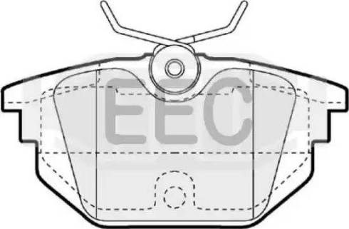 EEC BRP1058 - Тормозные колодки, дисковые, комплект autospares.lv