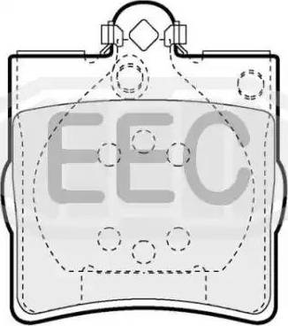 EEC BRP1063 - Тормозные колодки, дисковые, комплект autospares.lv