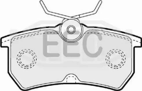 EEC BRP1039 - Тормозные колодки, дисковые, комплект autospares.lv