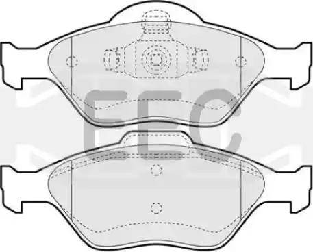 EEC BRP1117 - Тормозные колодки, дисковые, комплект autospares.lv