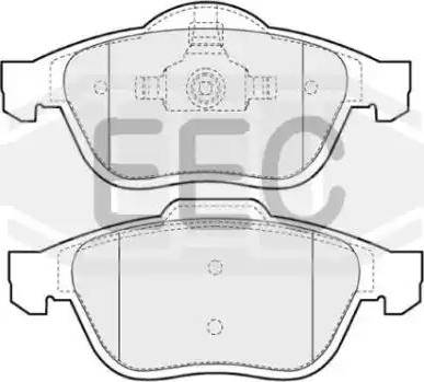 EEC BRP1186 - Тормозные колодки, дисковые, комплект autospares.lv