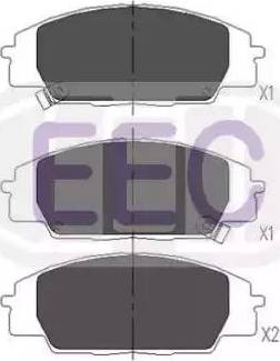 EEC BRP1128 - Тормозные колодки, дисковые, комплект autospares.lv