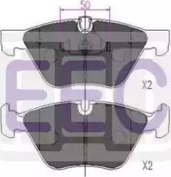 EEC BRP1341 - Тормозные колодки, дисковые, комплект autospares.lv