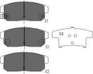 EEC BRP1369 - Тормозные колодки, дисковые, комплект autospares.lv