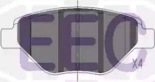 EEC BRP1305 - Тормозные колодки, дисковые, комплект autospares.lv