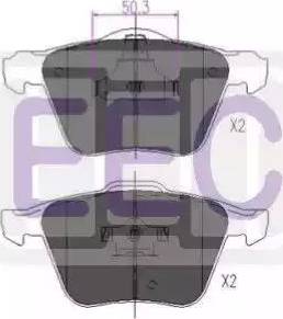 EEC BRP1335 - Тормозные колодки, дисковые, комплект autospares.lv