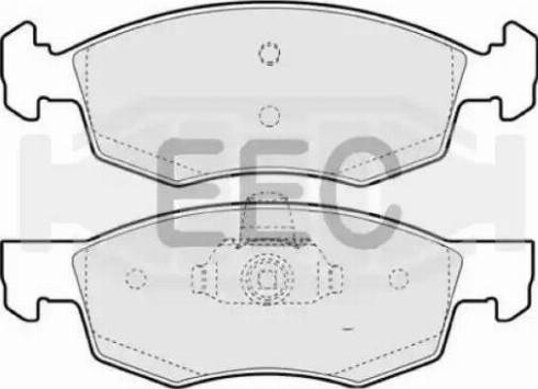 EEC BRP1330 - Тормозные колодки, дисковые, комплект autospares.lv