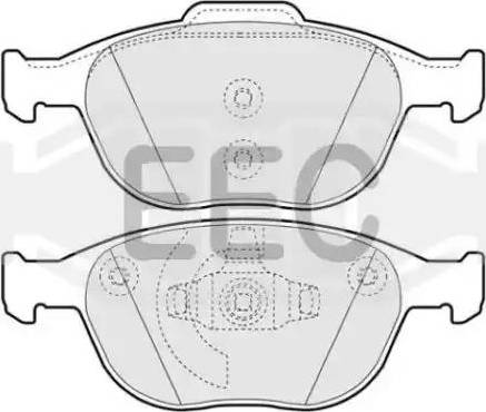 EEC BRP1326 - Тормозные колодки, дисковые, комплект autospares.lv