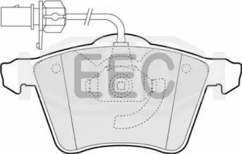 EEC BRP1323 - Тормозные колодки, дисковые, комплект autospares.lv