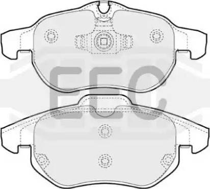 EEC BRP1248 - Тормозные колодки, дисковые, комплект autospares.lv