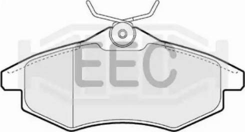 EEC BRP1289 - Тормозные колодки, дисковые, комплект autospares.lv