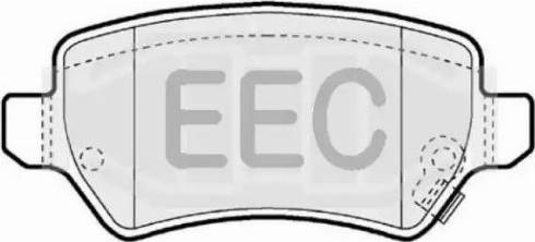 EEC BRP1286 - Тормозные колодки, дисковые, комплект autospares.lv