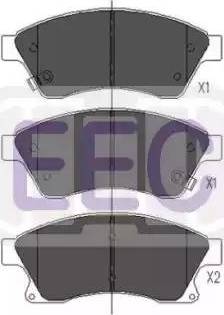 EEC BRP1771 - Тормозные колодки, дисковые, комплект autospares.lv