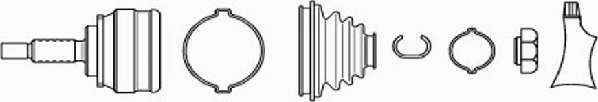 EKG 924731 - Шарнирный комплект, ШРУС, приводной вал autospares.lv