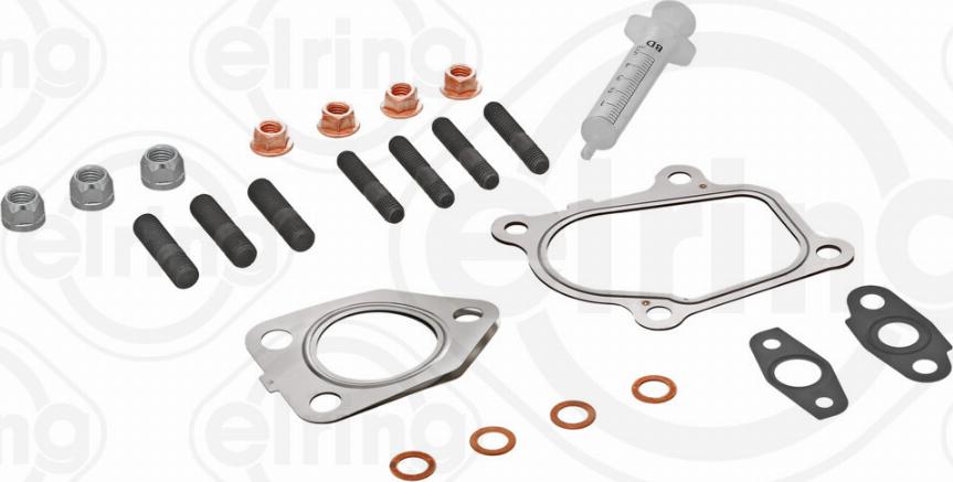 Elring 110.420 - Установочный комплект, турбокомпрессор autospares.lv