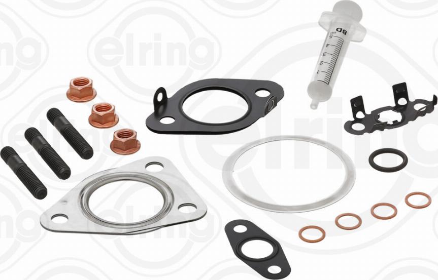 Elring 897.840 - Установочный комплект, турбокомпрессор autospares.lv