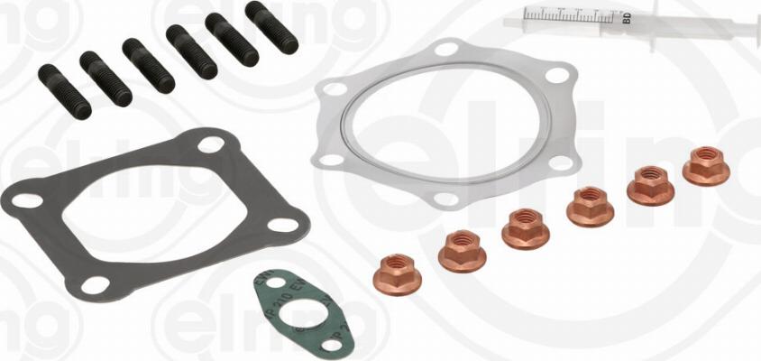 Elring 715.710 - Установочный комплект, турбокомпрессор autospares.lv