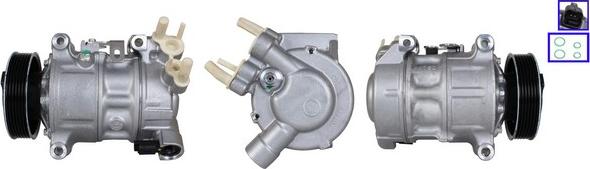 Elstock 51-1175 - Компрессор кондиционера autospares.lv