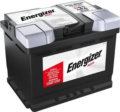 ENERGIZER EA60-L2 - Стартерная аккумуляторная батарея, АКБ autospares.lv